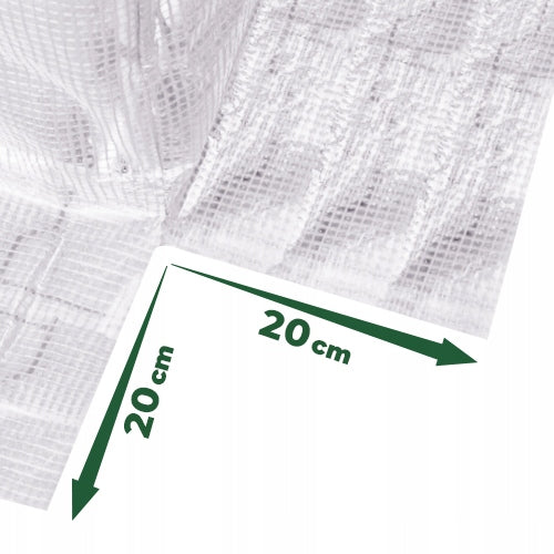 FOIL TUNNEL 3x2 GARDEN GREENHOUSE 2x3 6m WHITE FOIL FOR TOMATOES galvanized Product height 200 cm
