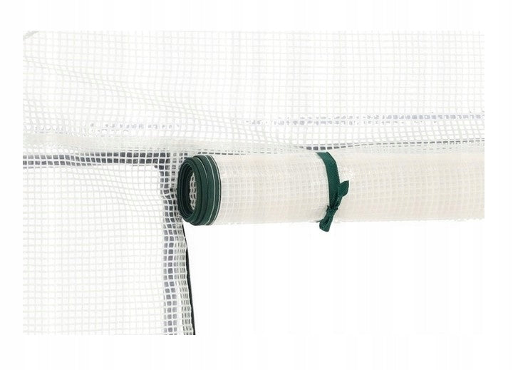 FOIL TUNNEL GARDEN GREENHOUSE FOR TOMATOES VEGETABLES WHITE 200X77X168/146CM Length 200 m