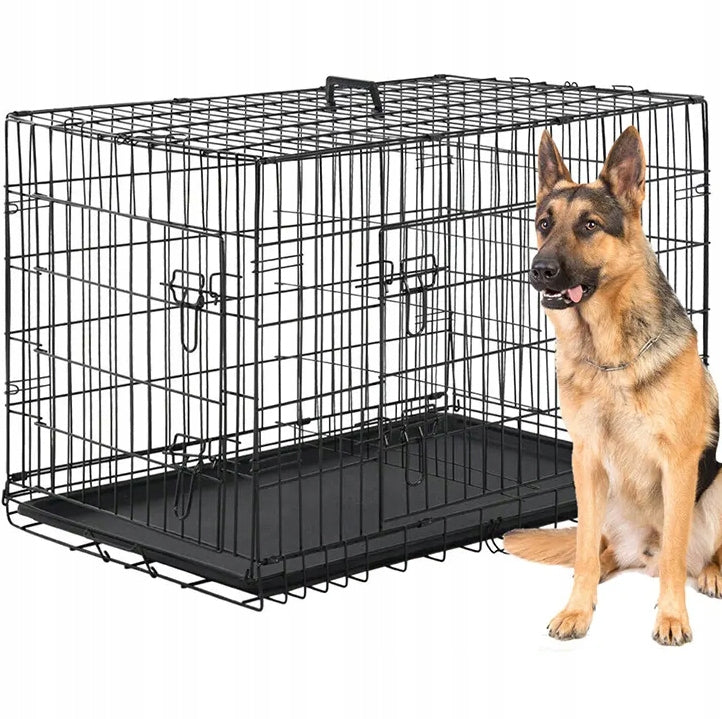 FOLDABLE DOG CAGE LARGE STRONG XL 42" PEN Kind cage