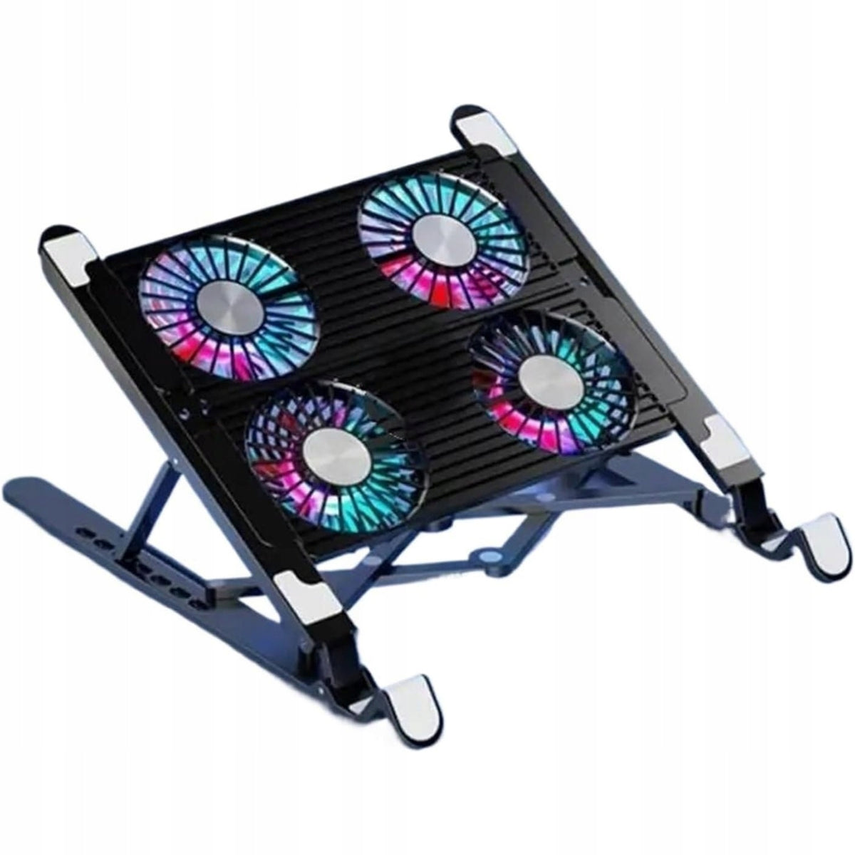FOLDABLE LAPTOP COOLING PAD PORTABLE STAND FAN BLACK Packaging status original