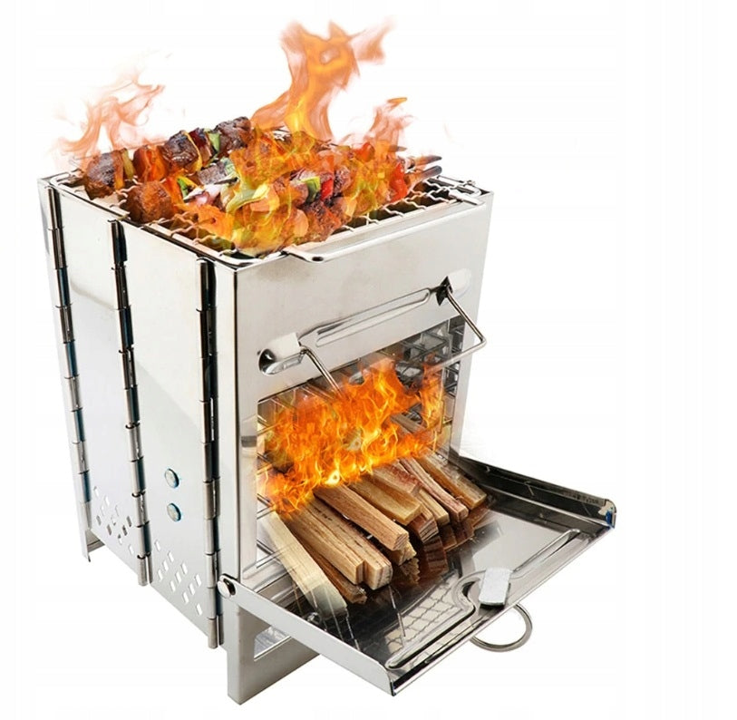 FOLDABLE STOVE TOURIST STOVE CAMPING GRILL + COVER PS-02 Manufacturer code Piecyk PS-02