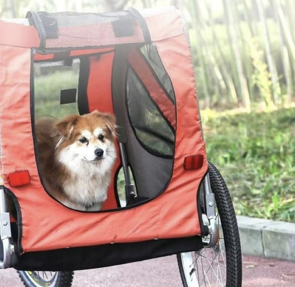 FOLDING AMORIZED BICYCLE TRAILER Number of seats 2
