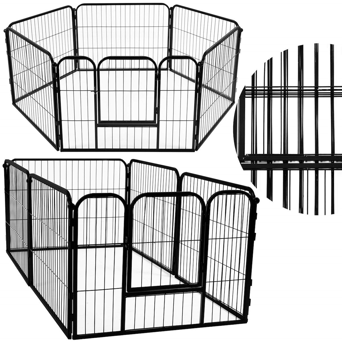 FOLDING CAGE METAL LARGE FOR CAT DOG PLAYPEN STRONG CATWALK FOR DOGS XL Brand Springos