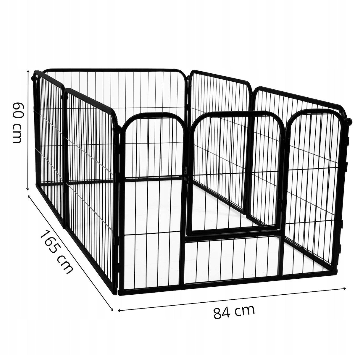 FOLDING CAGE METAL LARGE FOR CAT DOG PLAYPEN STRONG CATWALK FOR DOGS XL Product width 83 cm