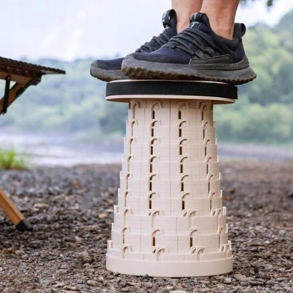 FOLDING CAMPING STOOL, LOAD CAPACITY 300 KG, HEIGHT ADJUSTMENT, PORTABLE Brand no brand