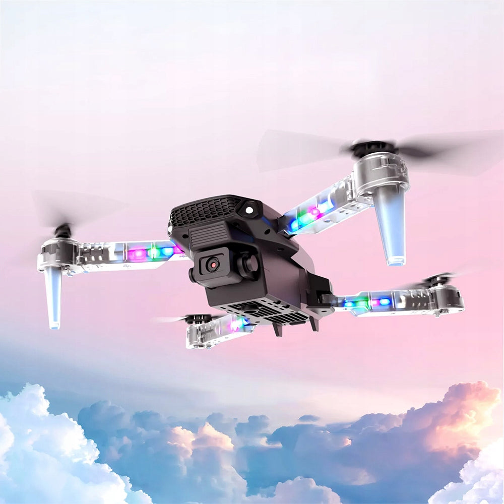 FOLDING DRONE WITH LED CAMERA NIGHT MODE + GIFT BAG FOR KIDS Model E99