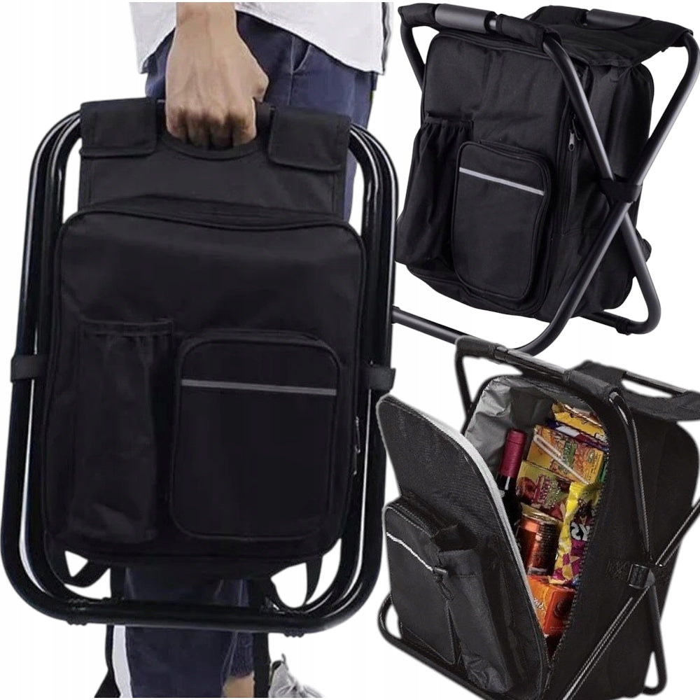 FOLDING FISHING CHAIR WITH THERMAL BACKPACK HIKING CHAIR