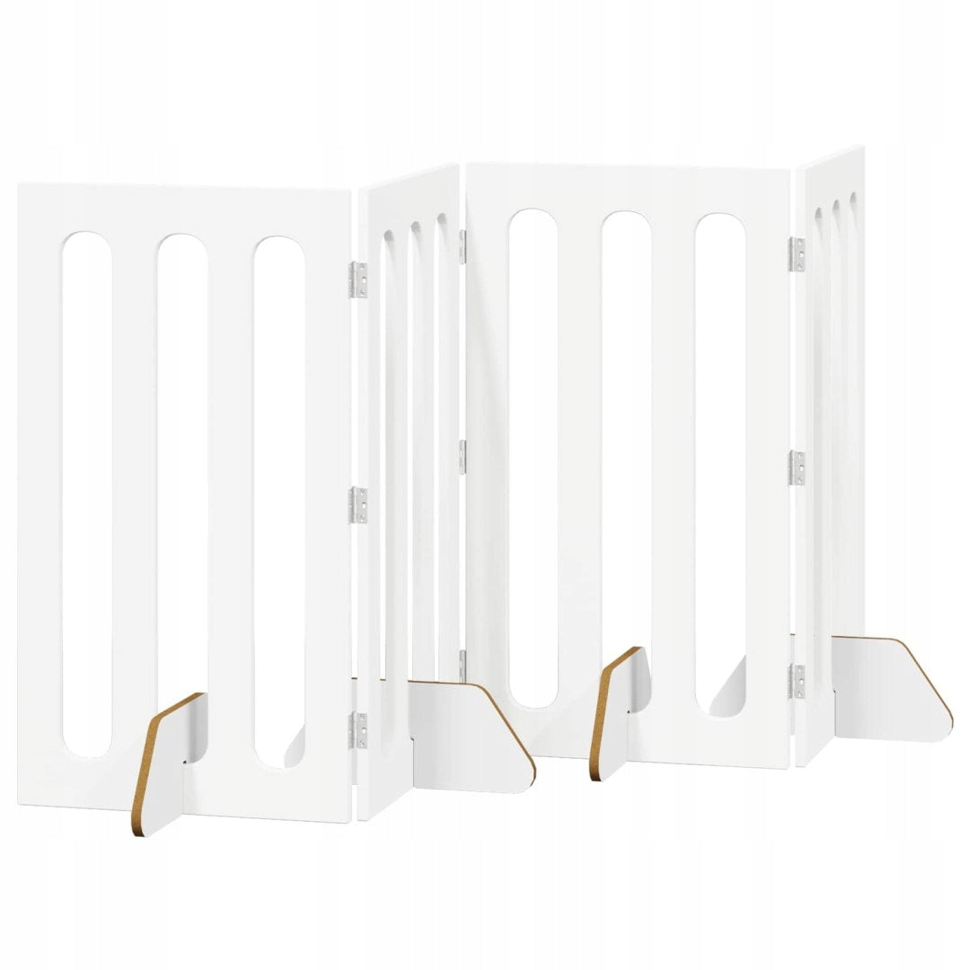 FOLDING GATE BARRIER FOR ANIMALS 4 EL. WHITE 201X38X90CM PANEL Packaging status original