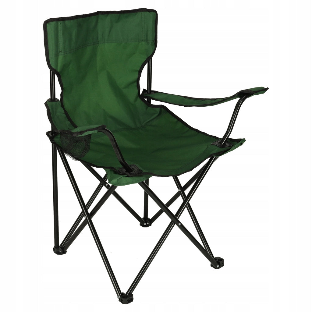 FOLDING HIKING CHAIR CAMPING GARDEN RECLINING Color green