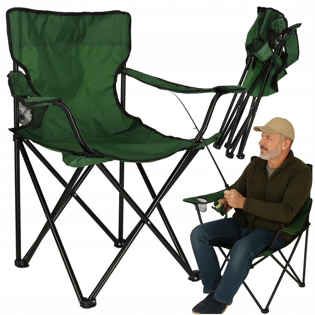 FOLDING HIKING CHAIR CAMPING GARDEN RECLINING