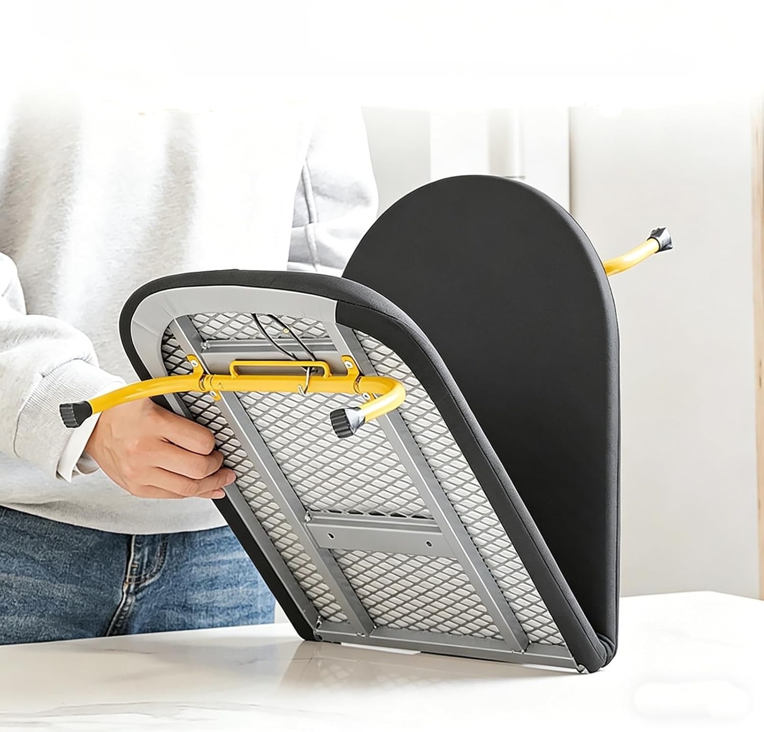 FOLDING IRONING BOARD 89X33X105CM HANDLE DURABLE SMOOTH STEEL Kind Other