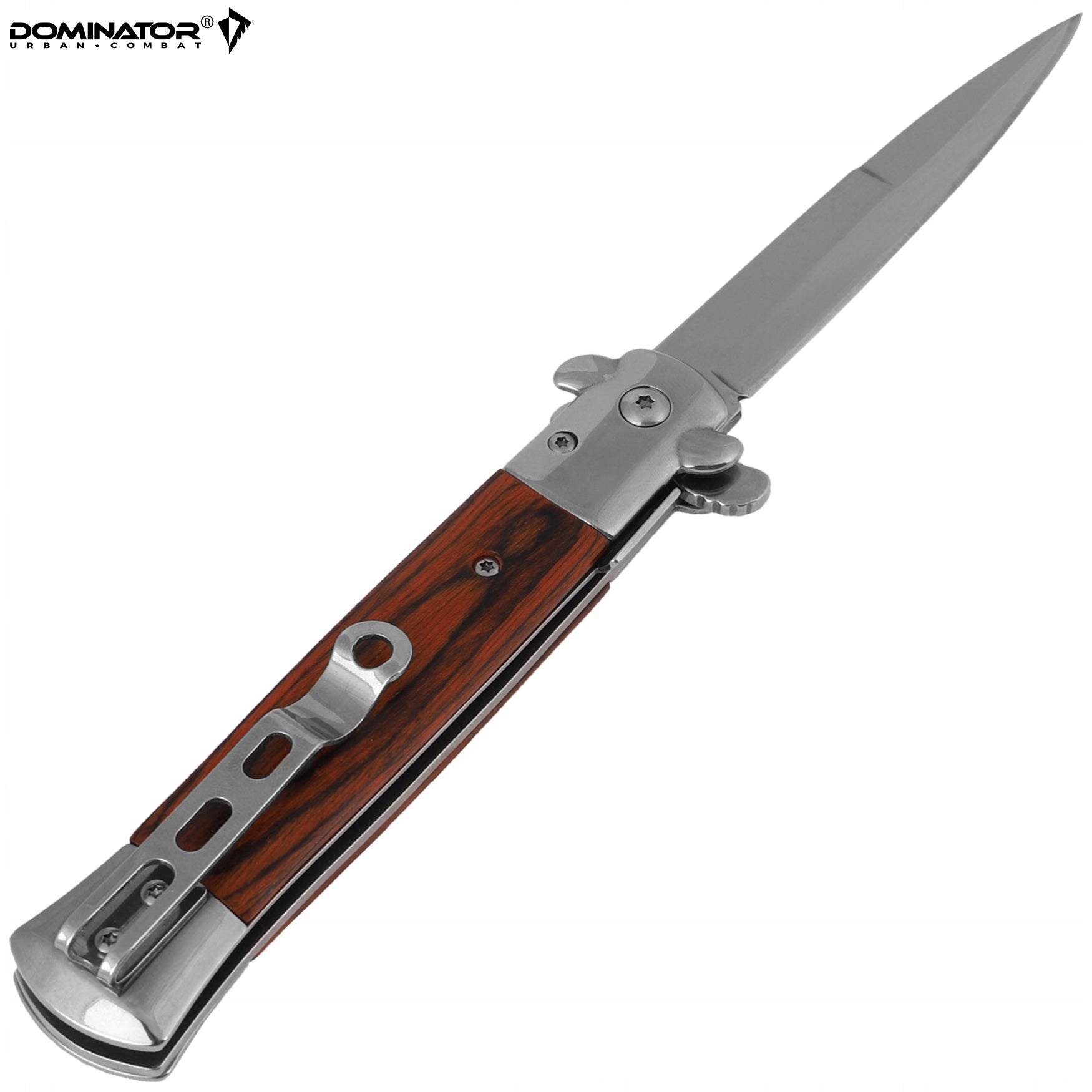 FOLDING KNIFE ITALIAN SPRING SICILIAN DOMINATOR WITH CLIP AUTOMATIC CLIP Brand Dominator