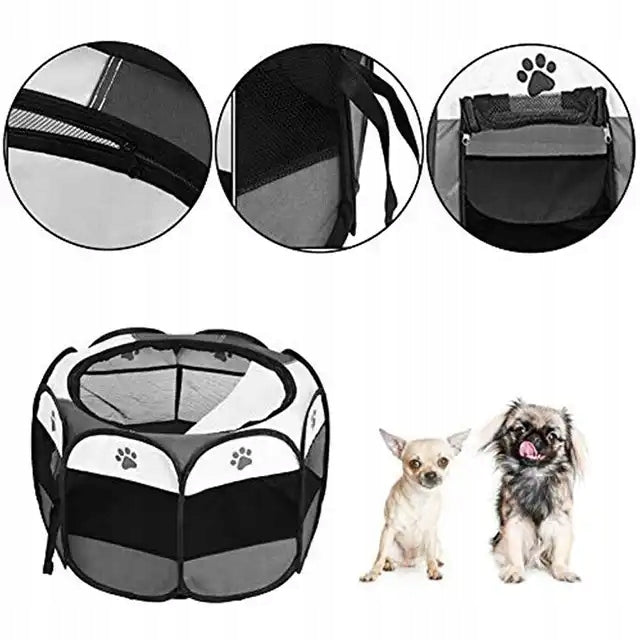 FOLDING LIGHTWEIGHT RABBIT PUPPY CAT DOG PLAYPEN BED FOR HOME Product height 43 cm