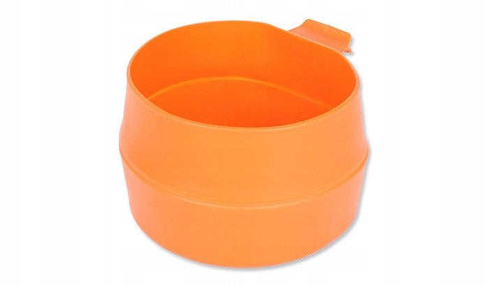 FOLDING LIGHTWEIGHT TRAVEL MUG WILDO FOLD-A-CUP 200 ml SWEDISH ORANGE Brand Wildo