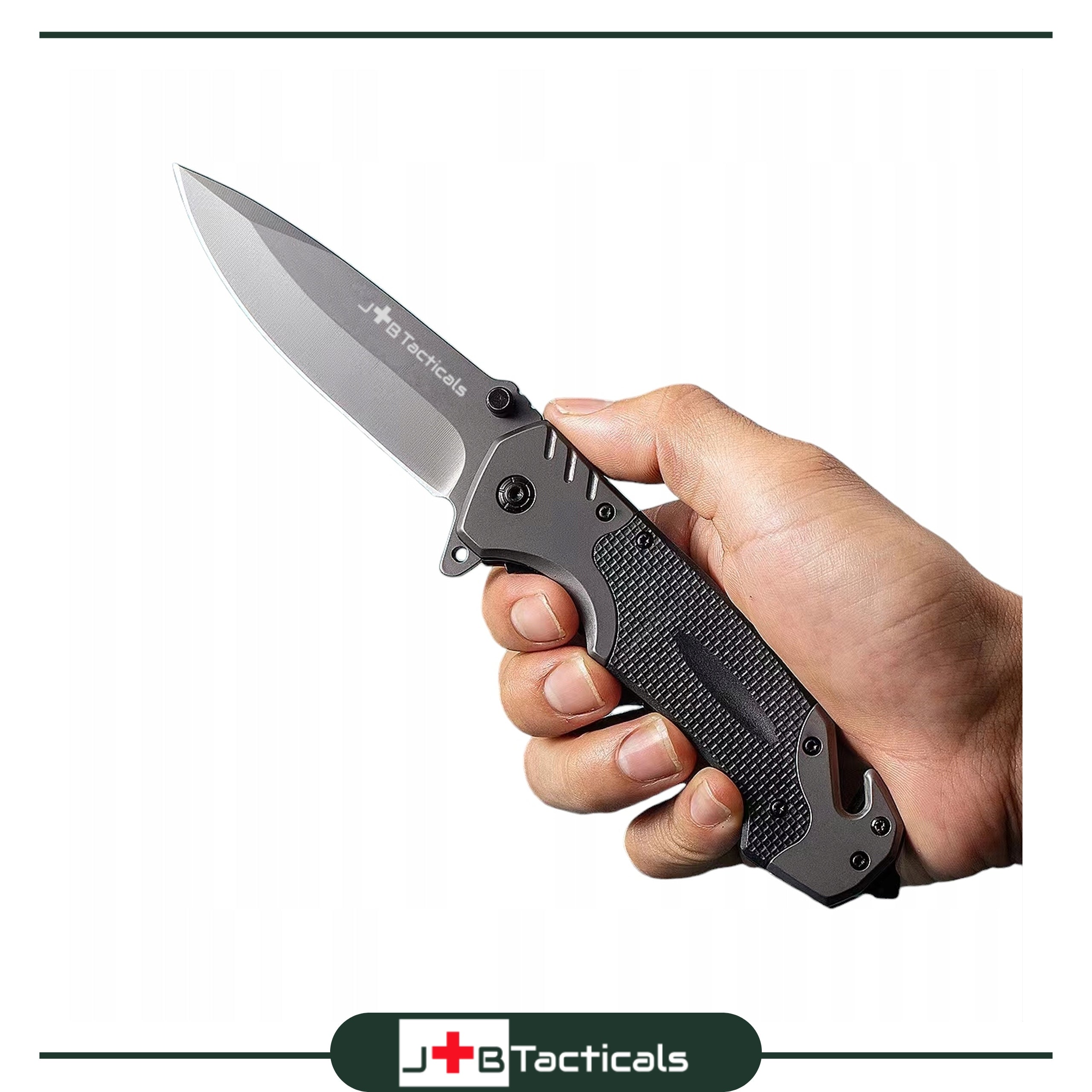 FOLDING MILITARY RESCUE TACTICAL KNIFE FINKA SURVIWAL EDC HUNTING 06 Manufacturer code JB Tacticals Nóż taktyczny składany JB-06