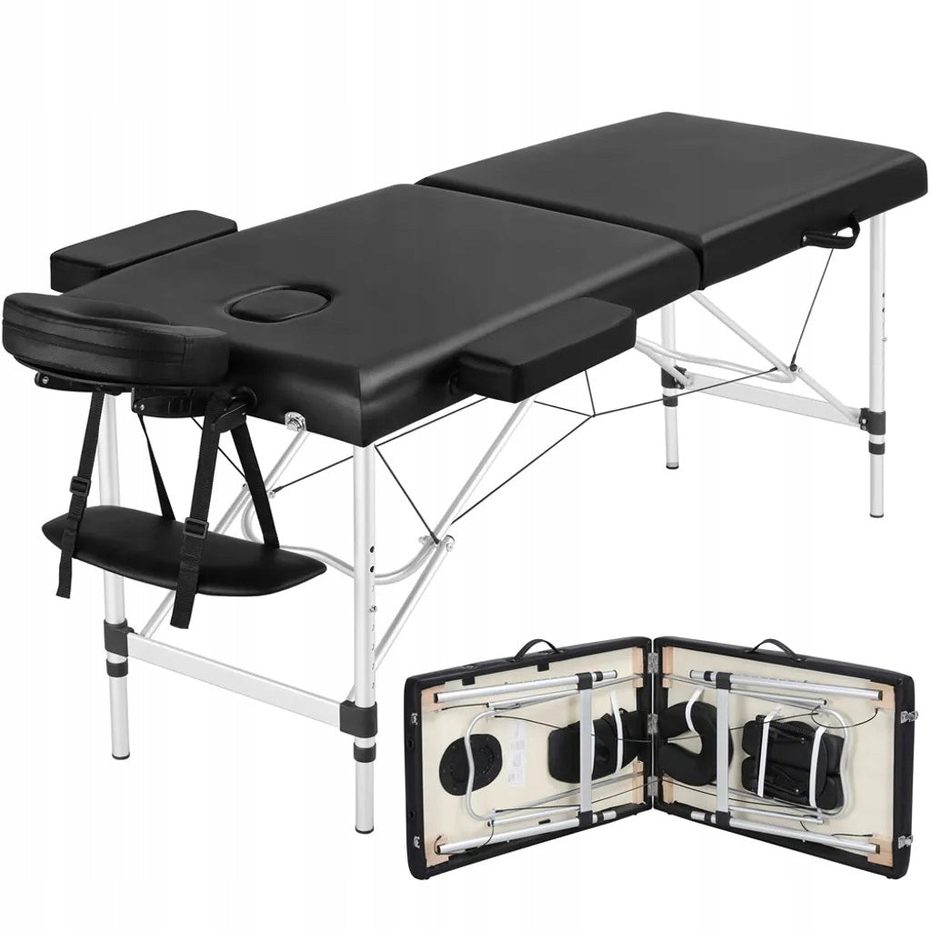 FOLDING PORTABLE MASSAGE TABLE YAHEETECH BLACK 591838BK