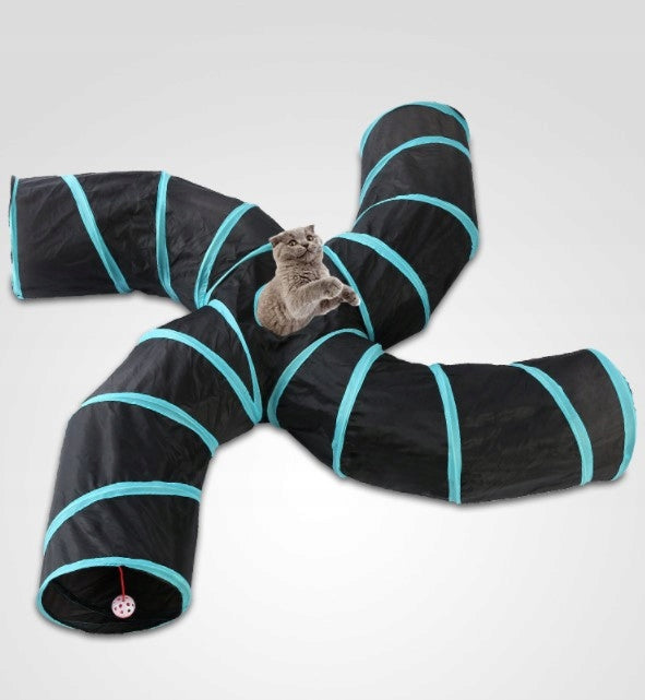 FOLDING RABBIT DOG CAT TUNNEL WITH DOG TOY Manufacturer code 9695