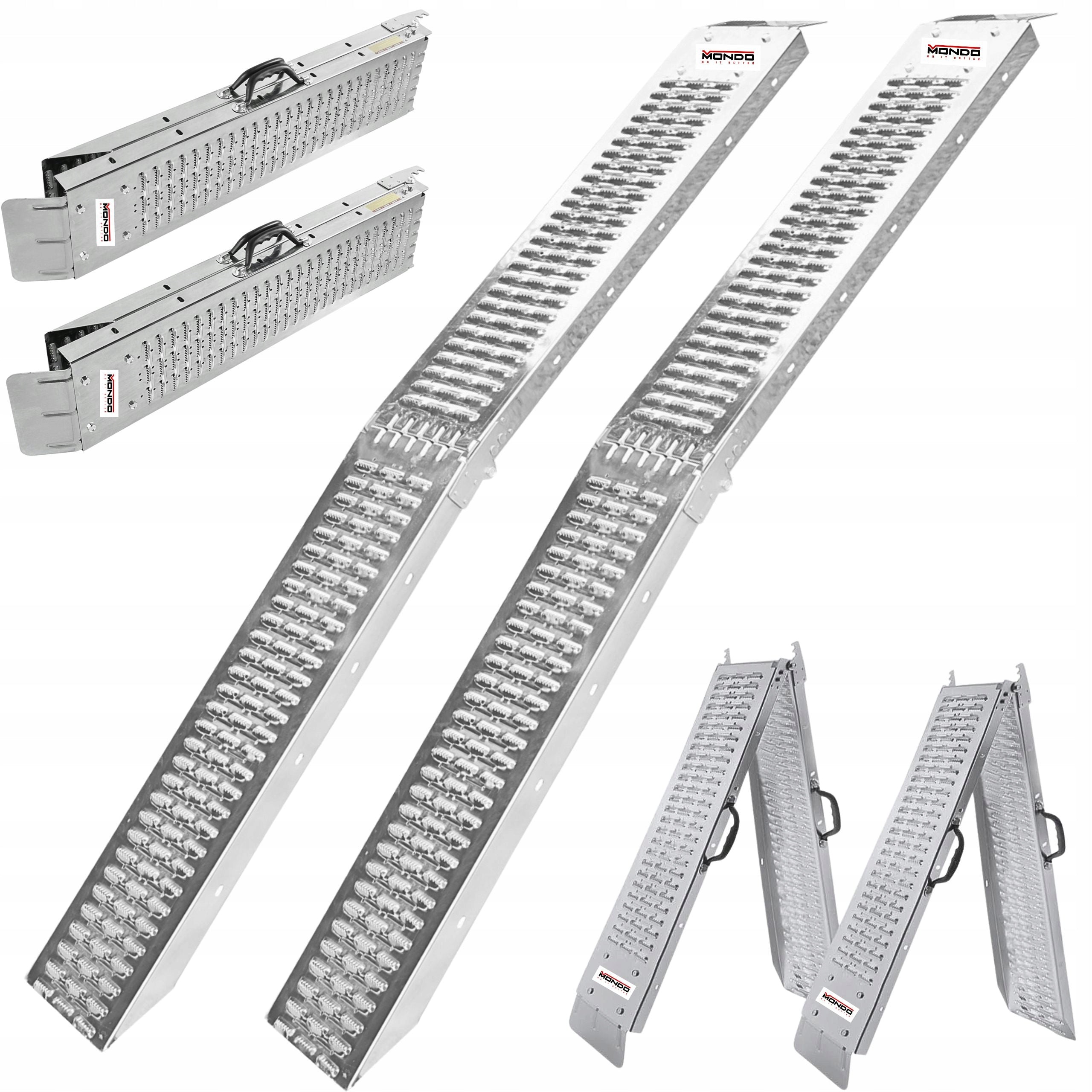 FOLDING RELOADING RAMPS OVERRUN RAMP 190cm 400kg OVERRUN 2pcs