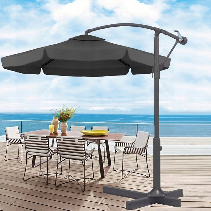 FOLDING ROUND Umbrella ADJUSTABLE WITH GARDEN BOOM SOLID 3,5m Product weight with unit packaging 16 kg