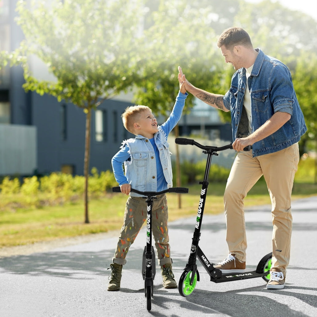 FOLDING SCOOTER FOR CHILDREN AND ADULTS WHOLESALE BLACK ADJUSTABLE LIGHT Number of wheels 2