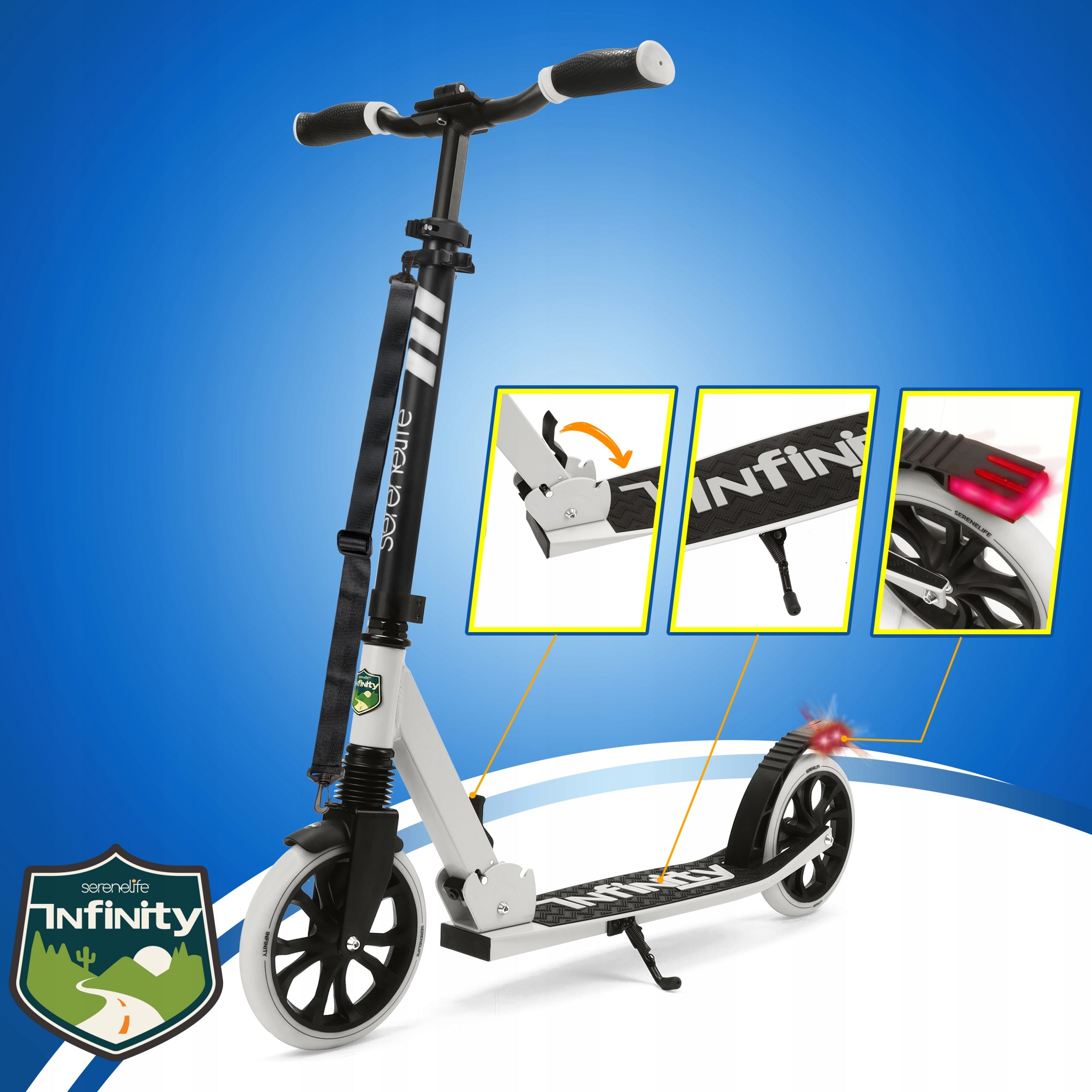 FOLDING SCOOTER FOR TEENAGERS AND ADULTS ALUMINUM ADJUSTABLE Brand no brand