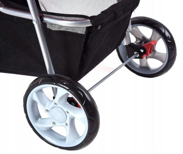 FOLDING SMALL ANIMAL STROLLER FOR CAT DOG UP TO 15KG CONVENIENT TRANSPORTER Maximum animal weight 15 kg
