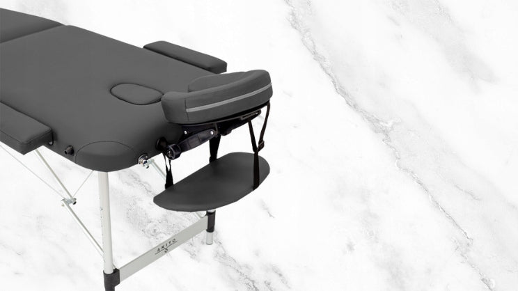 FOLDING TABLE FOR MASSAGE EROS AKITO ALUMINUM TWO-SEGMENT SET BLACK Kind folding table