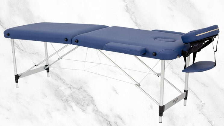 FOLDING TABLE FOR MASSAGE EROS AKITO ALUMINUM TWO SEGMENTS SET NAVY BLUE Color other