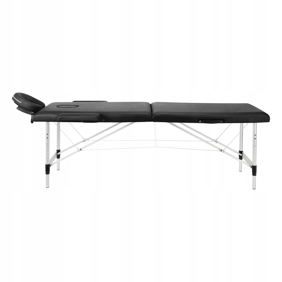 FOLDING TABLE FOR MASSAGE PHYSIOTHERAPY ALUMINUM BALANCE 2 SEGMENT BLACK Brand Activfizjo