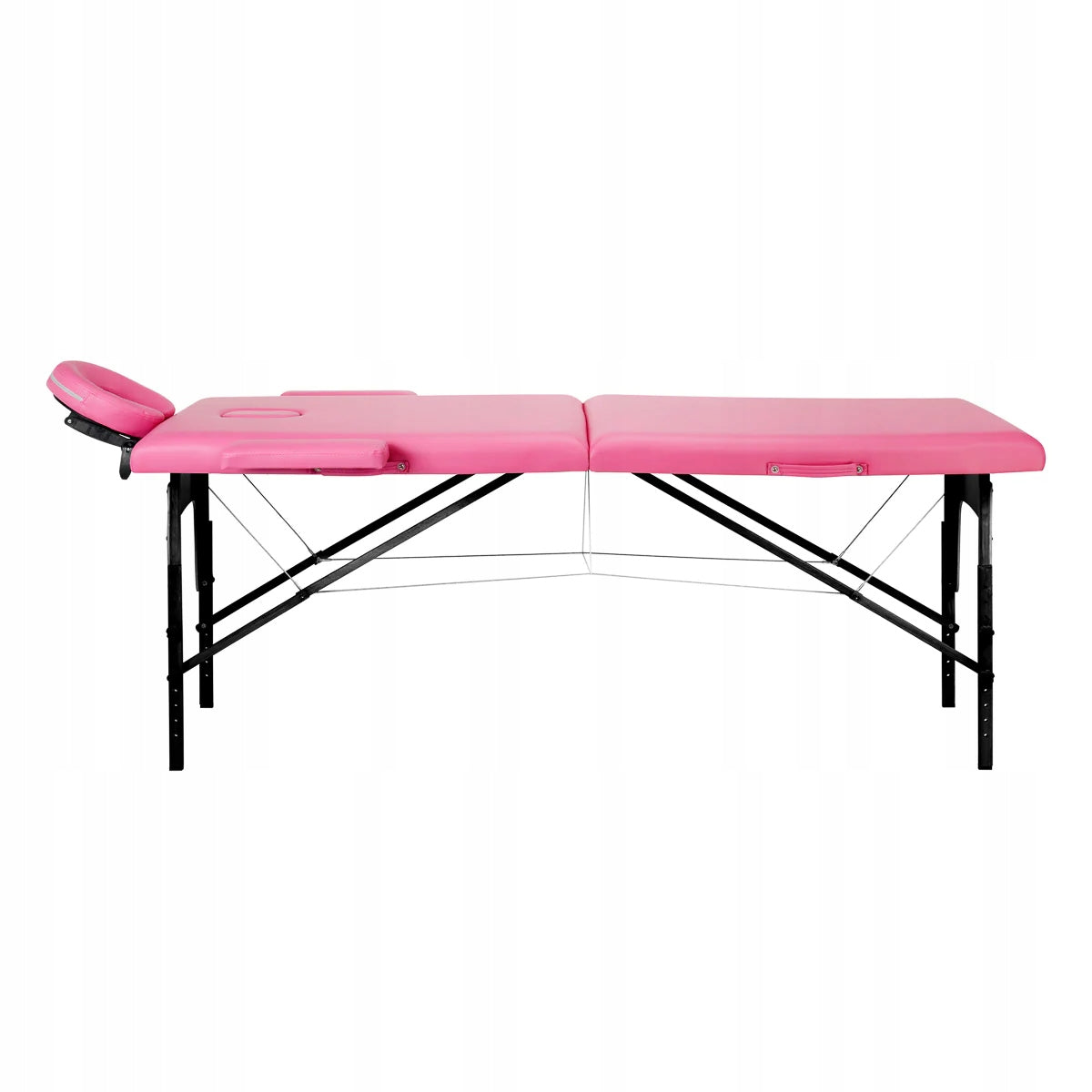 FOLDING TABLE FOR MASSAGE PHYSIOTHERAPY WOODEN BALANCE 2 SEGMENT PINK Brand Activfizjo
