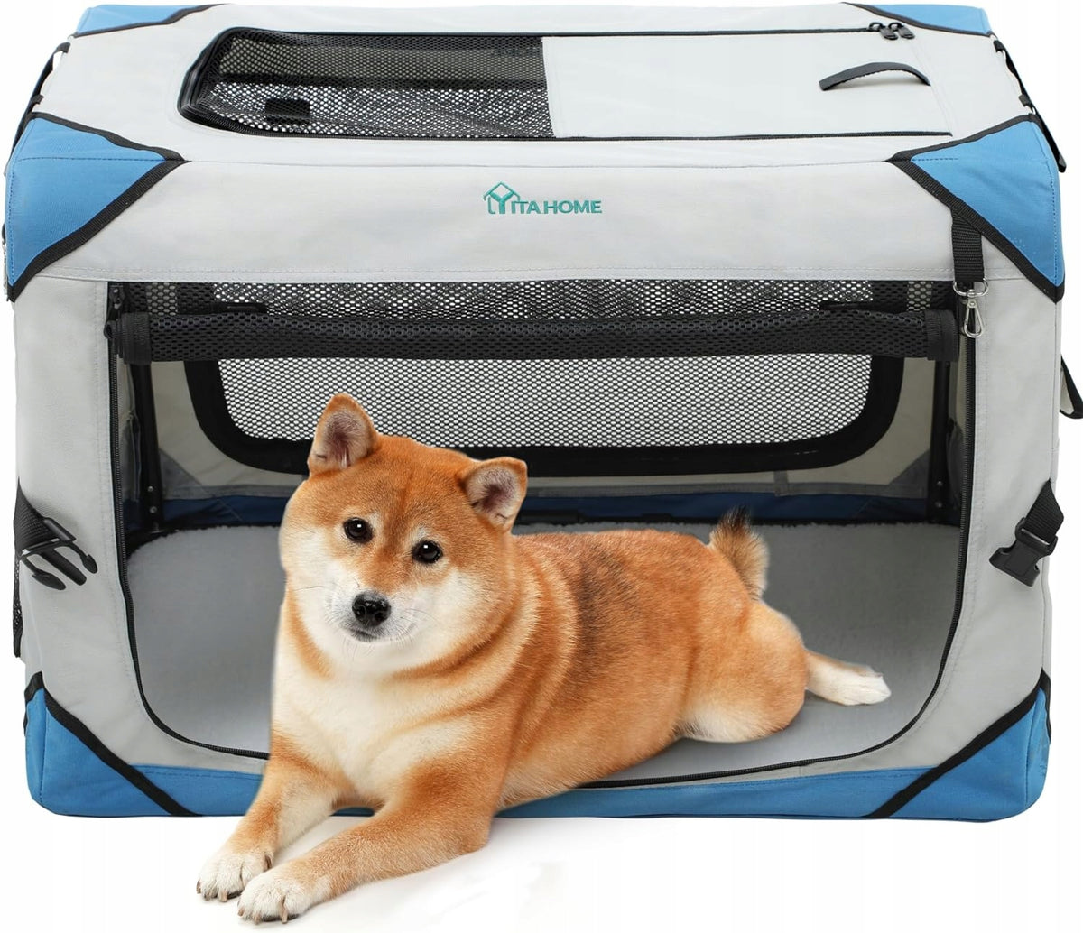 FOLDING TRANSPORTER CAT DOG TRAVEL BAG 50x37cm SOLID SOFT