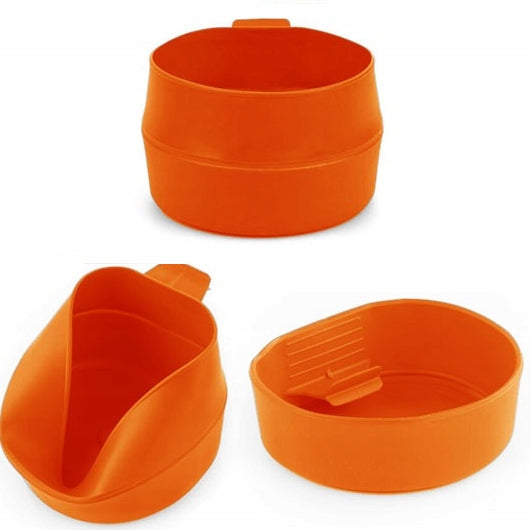 FOLDING TRAVEL MUG WILDO FOLD-A-CUP 600 ml LARGE SWEDISH ORANGE