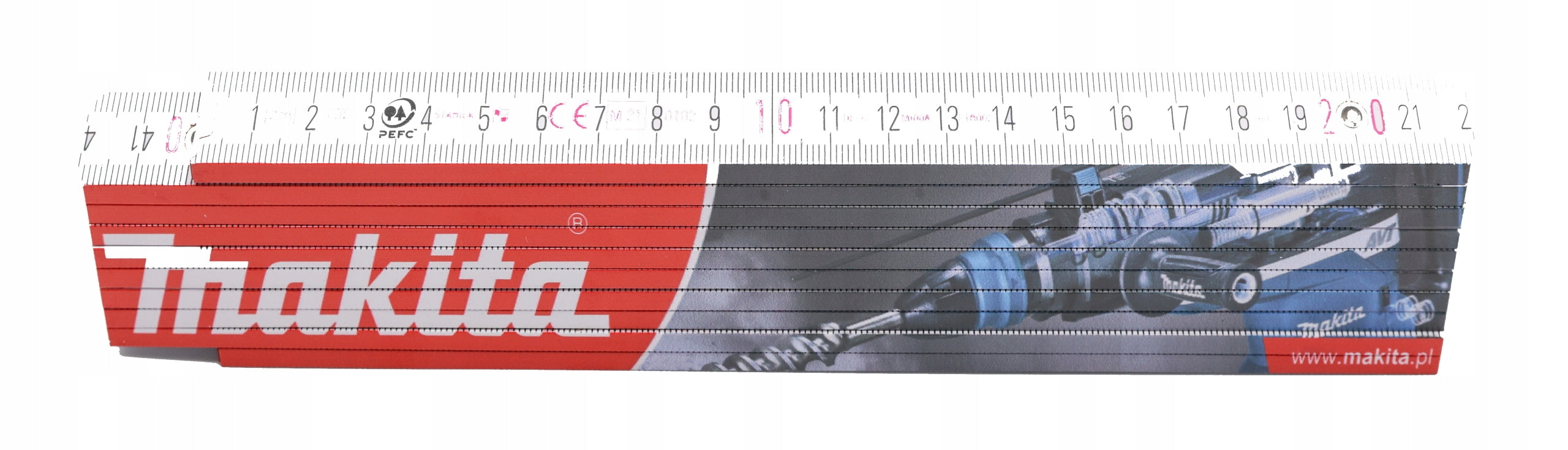 FOLDING WOODEN MEASURE RULE 2m MAKITA Manufacturer code R-0193