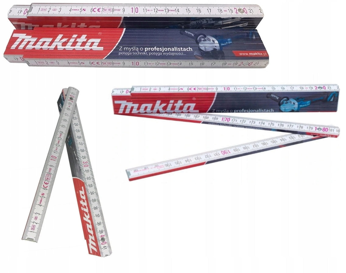 FOLDING WOODEN MEASURE RULE 2m MAKITA