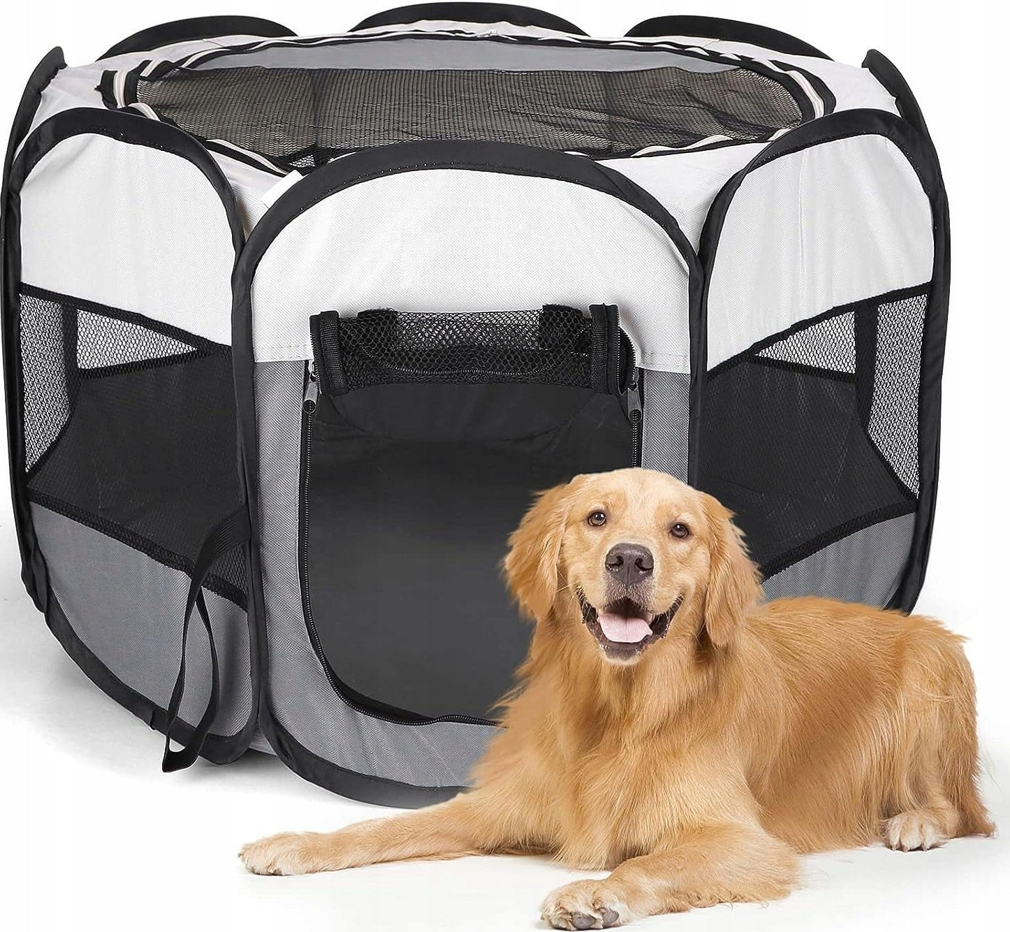 FOLDING X LIGHTWEIGHT PLAYPEN CAT DOG BED 90cm