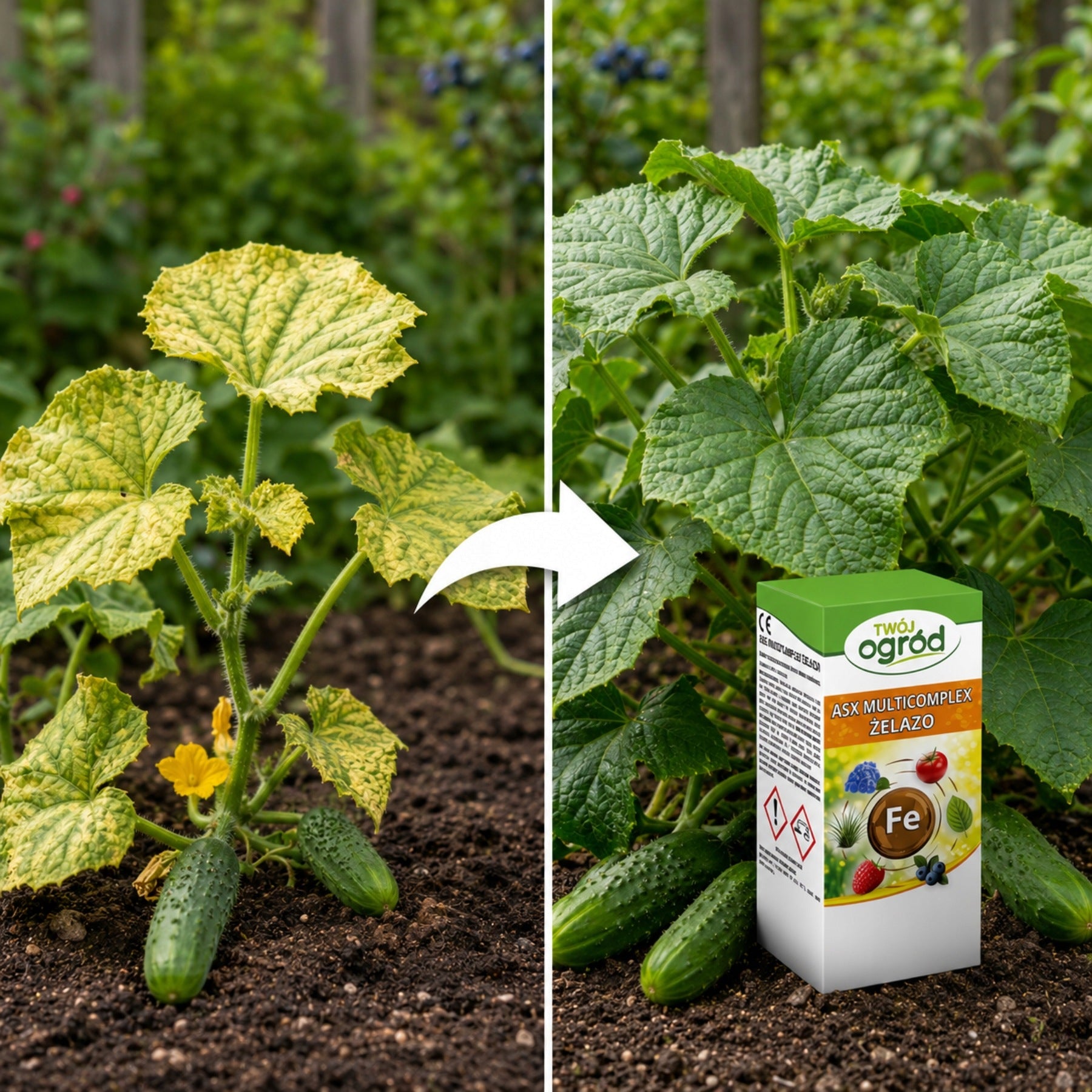 FOLIAR FERTILIZER LIQUID IRON AGAINST CHLOROSIS YELLOWING LEAVES 100ml Packaging status original