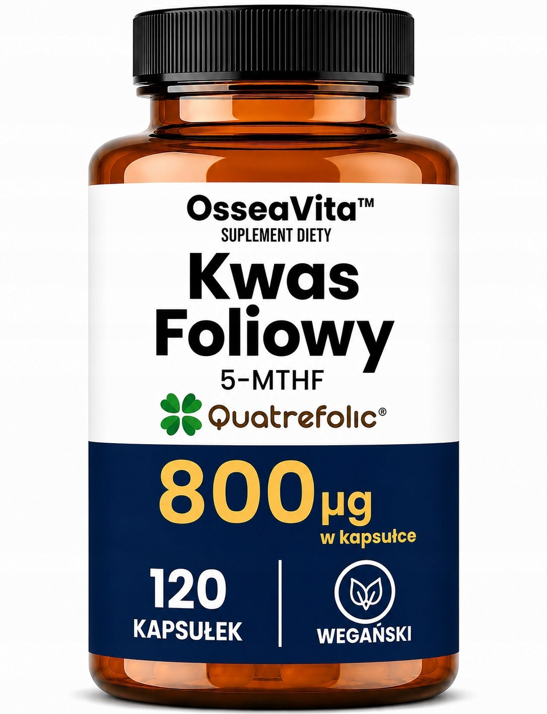 FOLIC ACID L-5-MTHF-Ca 800µg METHYL FOLIANE ACTIVE FORM OF FOLATE 120KAPS.