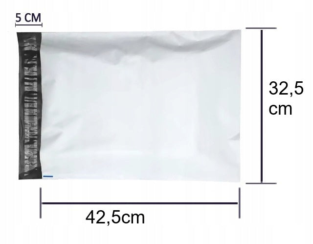FOLIOPAK 2XL 32,5X42,5 CM, 55MIC 100 PERCENT LDPE/ CARTON 1000PCS