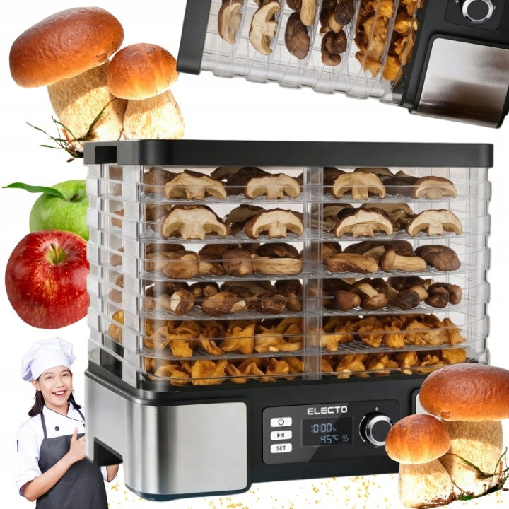 FOOD DRYER 15L FOR MUSHROOMS AND FRUITS 500W VEGETABLES FOR KITCHEN