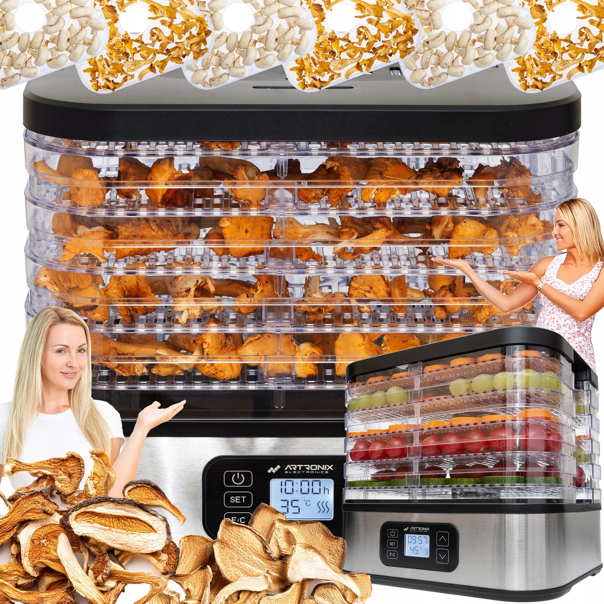 FOOD DRYER FOR FOOD MUSHROOM HERBS FRUIT VEGETABLE TIMER! 400W