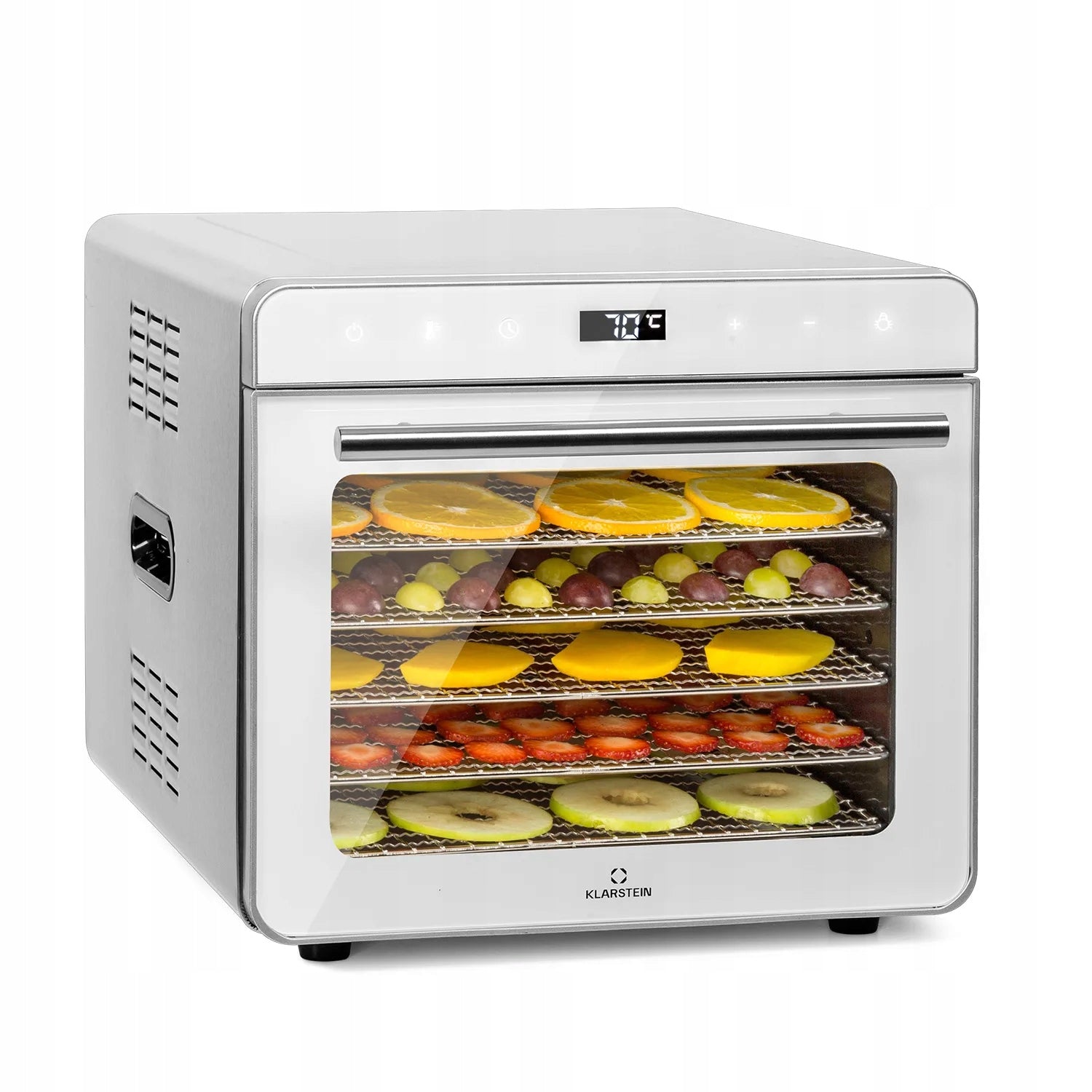 FOOD DRYER FOR MUSHROOM VEGETABLES FRUIT HERBS KLARSTEIN LARGE TIMER 700W