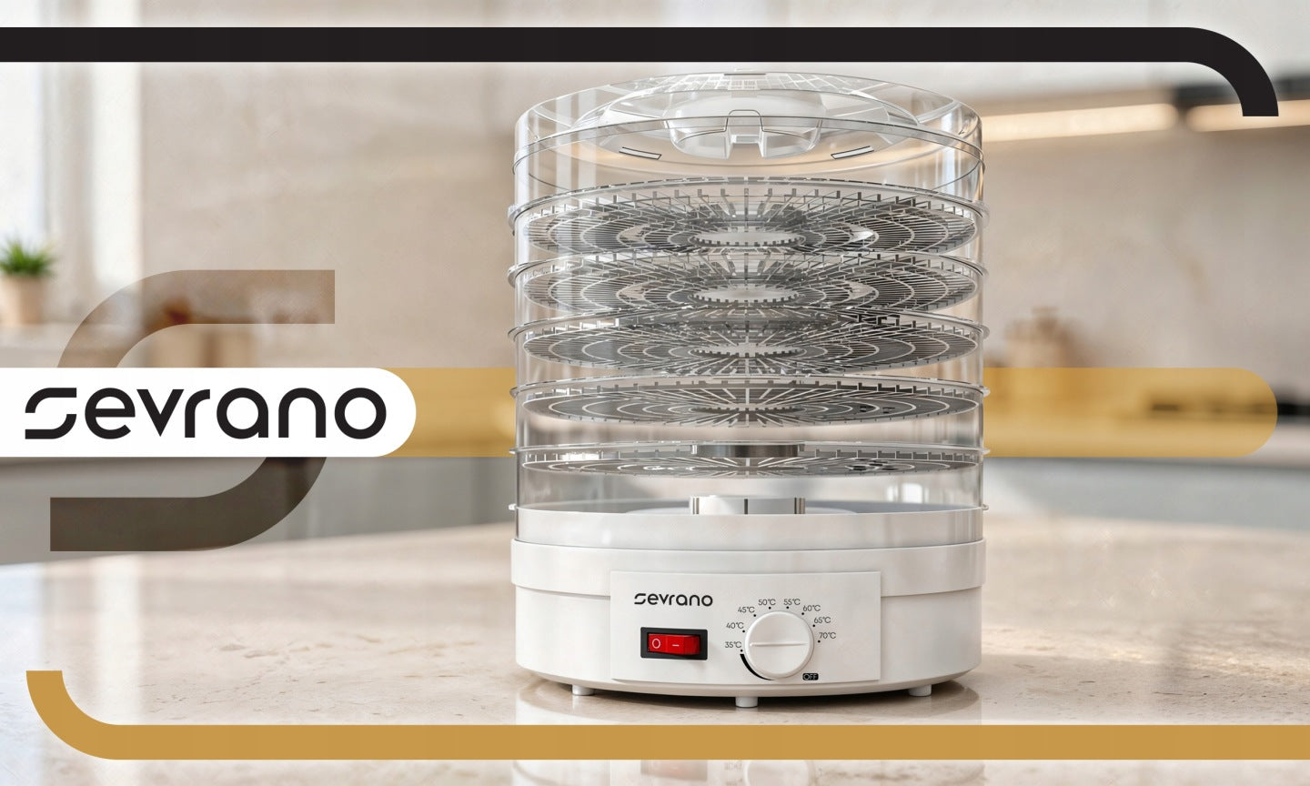 FOOD DRYER FOR MUSHROOMS AND FRUIT KITCHEN VEGETABLES FOR KITCHEN FOOD Brand SEVRANO
