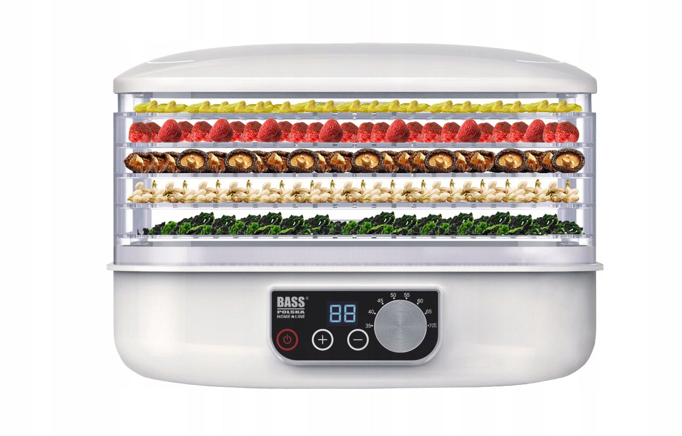 FOOD DRYER FOR VEGETABLE FRUIT MUSHROOMS 250W HERBS HOMEMADE AND SOLID Dominant color white