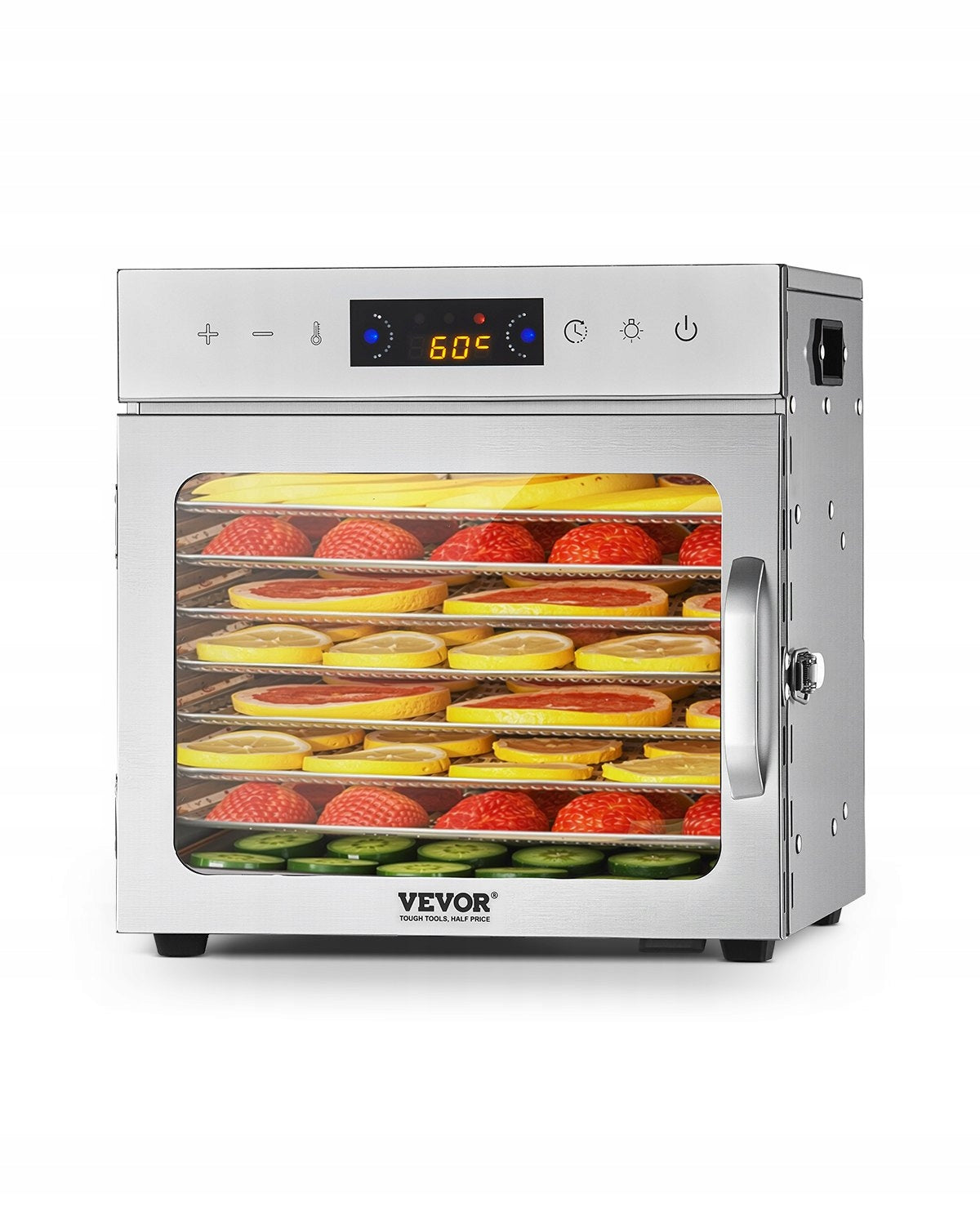 FOOD DRYER LARGE 400W TEMPERATURE CONTROL FOR VEGETABLE FRUIT MEAT