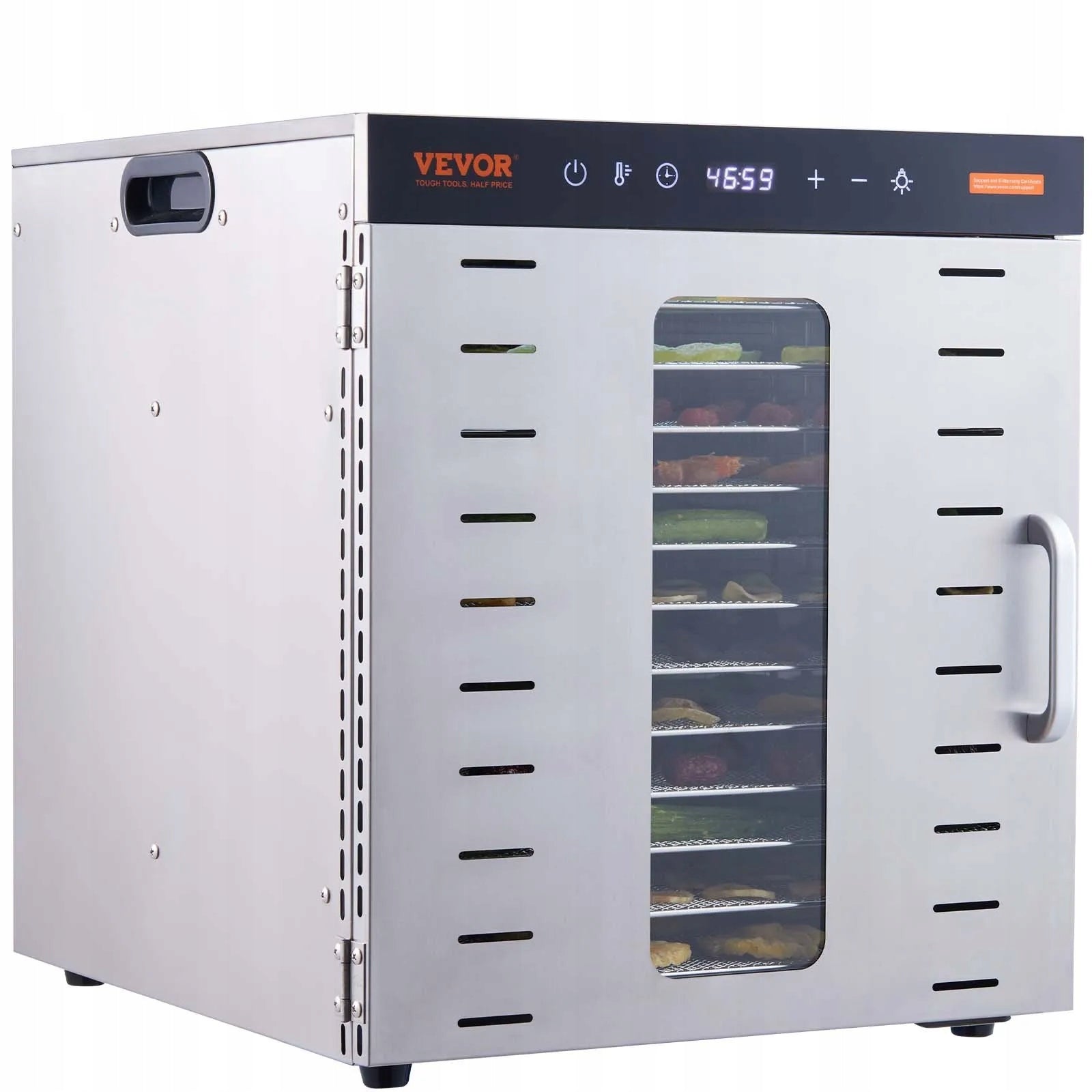 FOOD DRYER LARGE DRYING 360° 10 VEGETABLE FRUIT MEAT TRAY