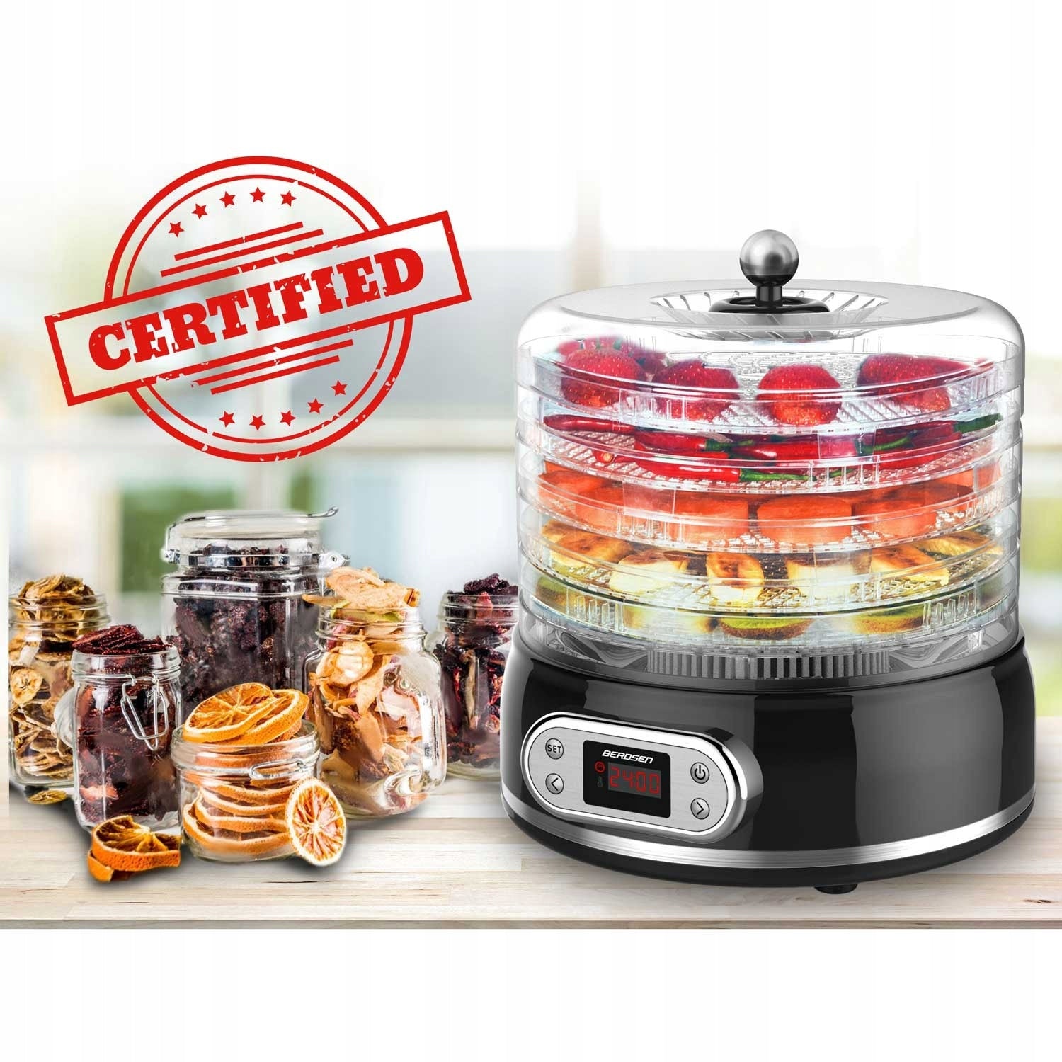 FOOD DRYER MUSHROOM FRUIT VEGETABLE HERBS FOOD STRONG TIMER 5 SIT Brand Berdsen