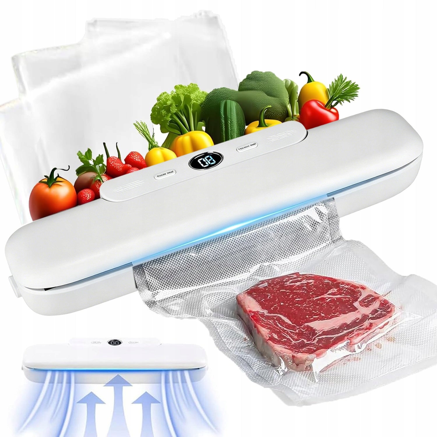 FOOD PACKAGING VACUUM WELDING MACHINE 90W + BAGS