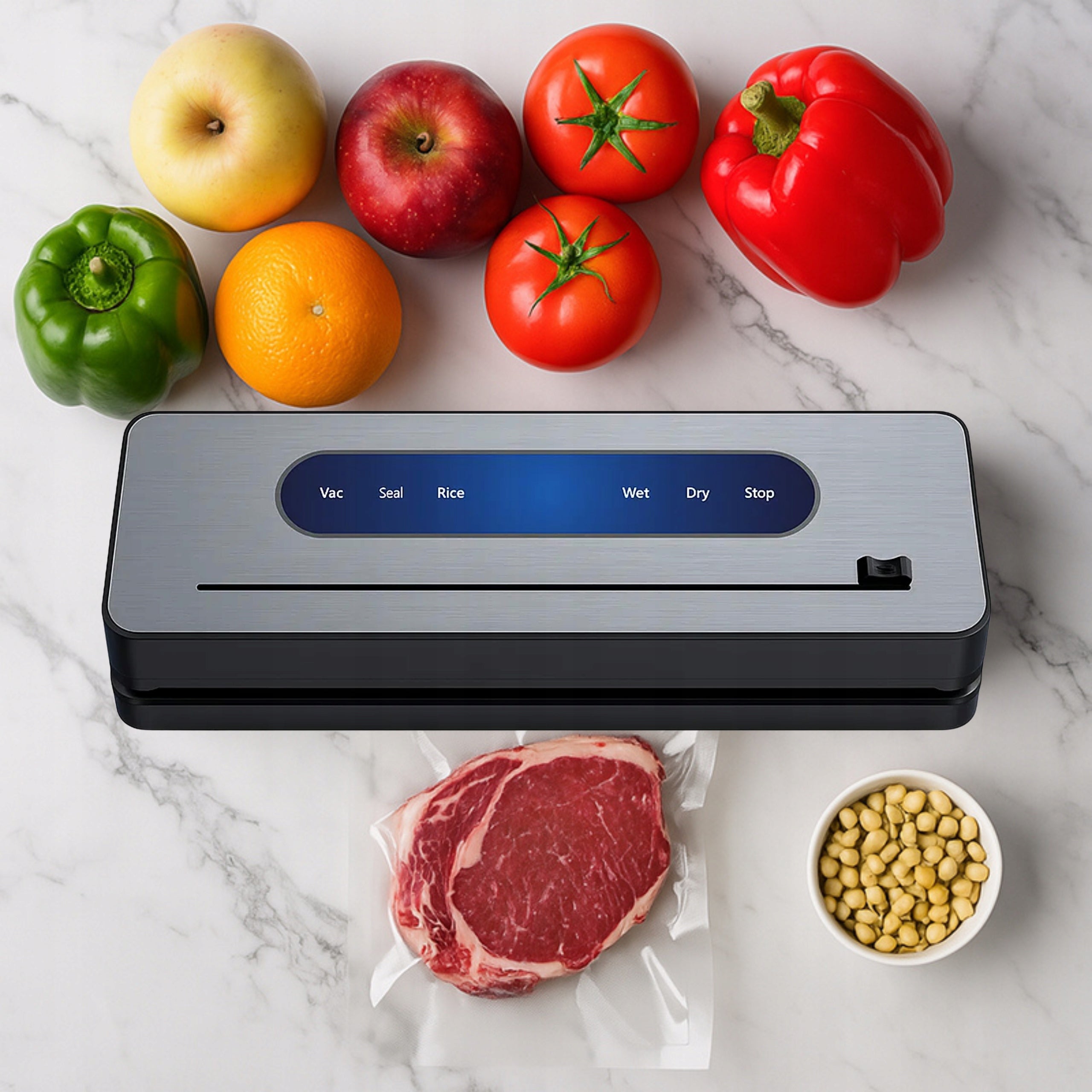 FOOD PACKAGING VACUUM WELDING MACHINE FOOD PACKING MACHINE 120W + FILMS Packaging status original