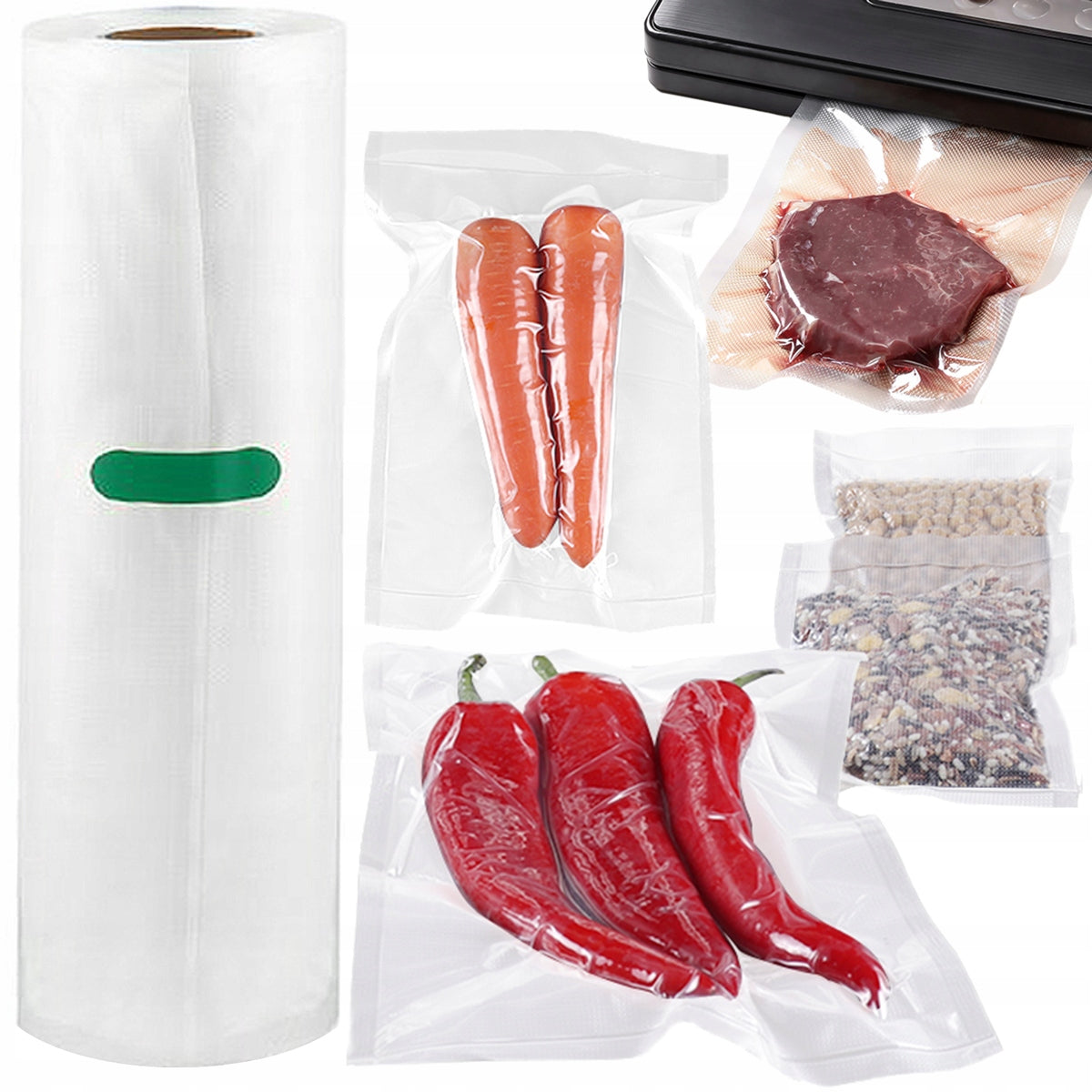 FOOD PACKAGING VACUUM WELDING MACHINE PACKING MACHINE 120W + FOIL Manufacturer code 5906692312597