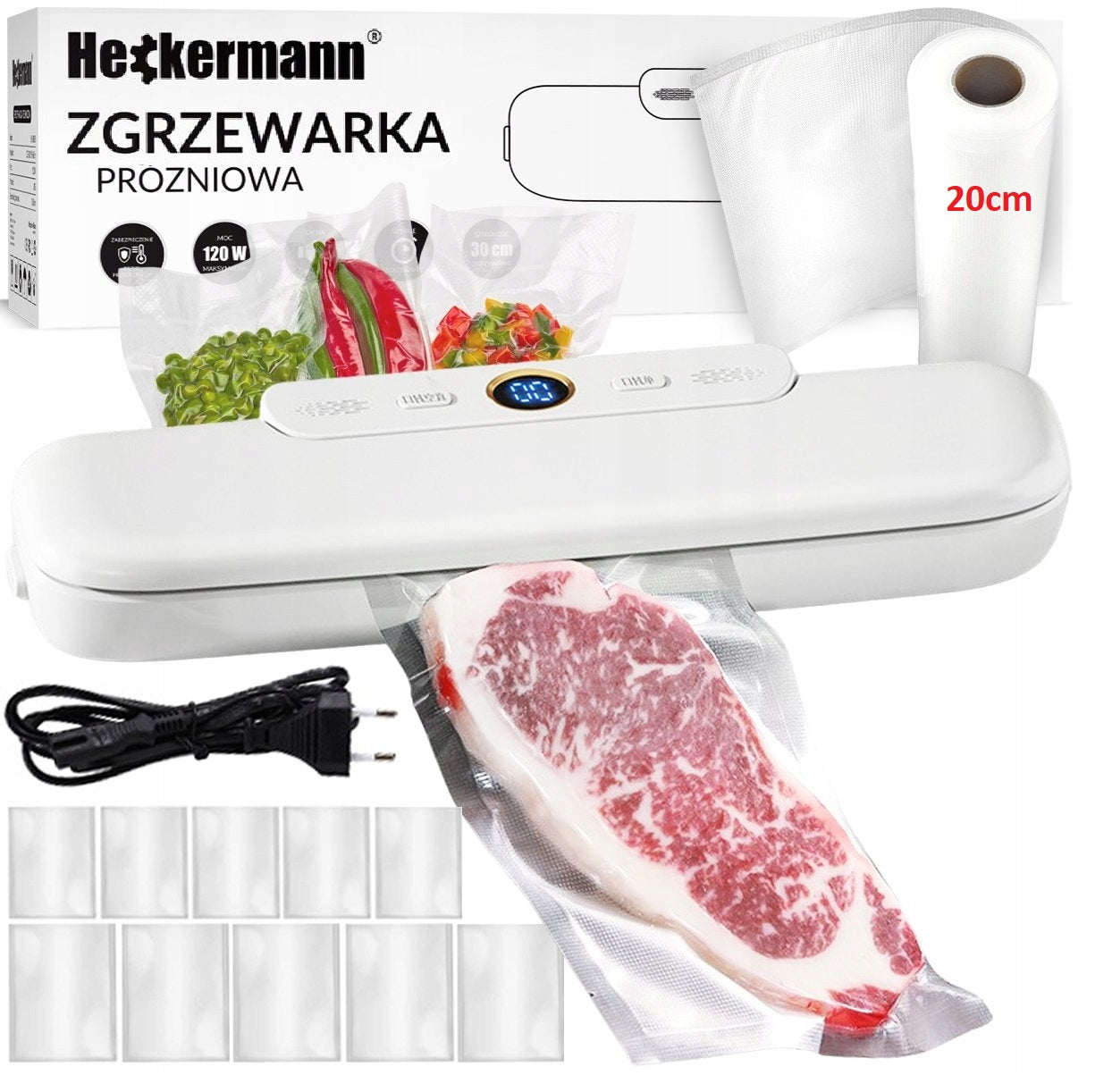 FOOD PACKAGING VACUUM WELDING MACHINE PACKING MACHINE 120W + FOIL